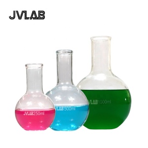 Thủy tinh borosilicate phòng thí nghiệm cụ đáy phẳng rộng cổ <span class=keywords><strong>Flask</strong></span> với đính cườm rim Sôi <span class=keywords><strong>Flask</strong></span> cho phòng thí nghiệm sử dụng - Product Image 1