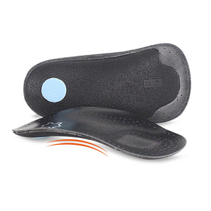 Plantare <span class=keywords><strong>piatto</strong></span> 3/4 nero supporto solette in pelle plantare per scarpe - Product Image 2