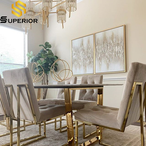 Blanco moderno mesa de <span class=keywords><strong>comedor</strong></span> de mármol <span class=keywords><strong>4</strong></span> sillas de <span class=keywords><strong>comedor</strong></span> - Product Image 5