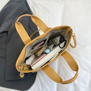 Bolsa de Mano Grande Personalizada con Logotipo SY para Mujer, Bolso de Hombro de Lujo de PU para Mujer, Bolsos de Oficina para Mujer - Product Image 5