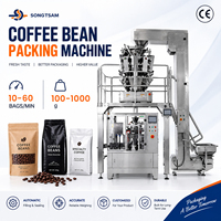 Machines d'emballage Doypack pour sachets pré-faits à fermeture éclair de grains de café en granulés, prix fabricant