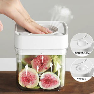 Recipientes de Plástico Herméticos <span class=keywords><strong>Vacare</strong></span> para Almacenamiento de Alimentos con Válvula de CO2 Unidireccional, Sellado al Vacío y Diseño con Indicador de Frescura para Bebidas - Product Image 3