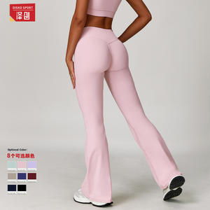 Leggings Deportivos Disko Sport de Cintura Alta con Pierna Ancha y Elasticidad en Cuatro Direcciones para Mujer DCK9177 - Product Image 3