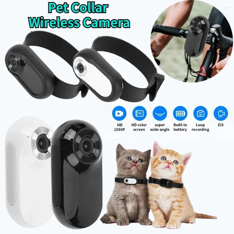 Wholesale 1080P Pet Collar Camera with HD Screen - Lightweight Wearable DV for Cats Dogs