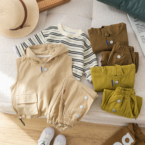 <strong>Brands</strong> Boys Sports Suits Short Sleeve Print Three-Piece Kid Clothing Sets Wholesale Baby <strong>Clothes</strong> for Sale - Product Image 6