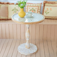 Table basse en bois durable de style nordique moderne pour le salon, meubles de maison
