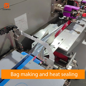 Volautomatische Horizontale <span class=keywords><strong>Flow</strong></span> Wrapper Verpakkingsmachine Is Geschikt Voor Kerrieblokjes En Bruine Suikerklontjes Verpakking - Product Image 4