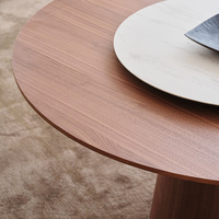 Ensemble de table à manger ronde en bois massif de style nordique moderne, table basse de conférence créative pour la salle à manger à domicile