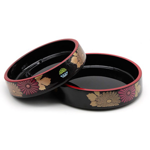 <span class=keywords><strong>Plateau</strong></span> à <span class=keywords><strong>sushi</strong></span> de style japonais Newell, motif floral noir et rouge, pour servir les nigiri et les rouleaux <span class=keywords><strong>maki</strong></span> - Product Image 3