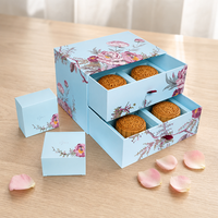 Scatola Rigida a Doppio Strato per Mooncake con Cartone Riciclato e Laminazione Lucida/Opaca per Confezioni Regalo