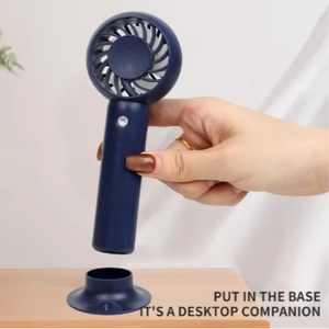 2026 Factory Wholesale Custom logo Portable Mini Fan High Speed Rechargeable USB Handheld Fan <b>Three</b> Speed Fans Cooling for Women - Product Image 5