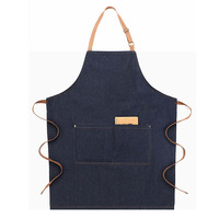 Tablier de Coiffeur en Denim Confortable et Imperméable Grande Taille Professionnel avec Poches pour Homme et Femme
