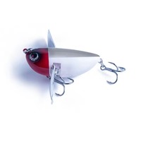 Leurre de pêche cicada bionique 58 mm 12,5 g, popper de surface, leurre pour perche, insecte, abeille réaliste avec deux ailes en cuillère métallique, wobblers, appât
