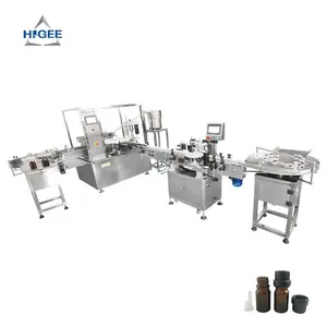 Automatic essential oil bottle 3ml filling capping labeling machine roller bottles filling machine for essential oils