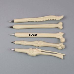 Bolígrafos Creativos con Forma de Esqueleto para Estudiantes y Oficina, Lindos Bolígrafos de Tinta Azul Novedosos para Regalos de Halloween - Product Image 1