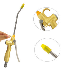 Pistolet à air comprimé industriel haute performance avec embout de protection en caoutchouc, outil de nettoyage pneumatique pour accessoires de compresseur - Product Image 6