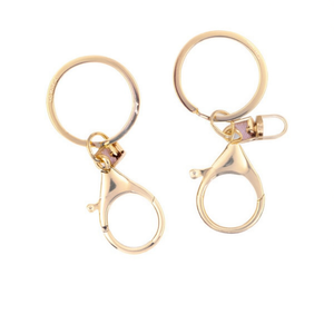 Portachiavi Ilan con catena da 60 mm color oro, set da 2 pezzi - Product Image 1