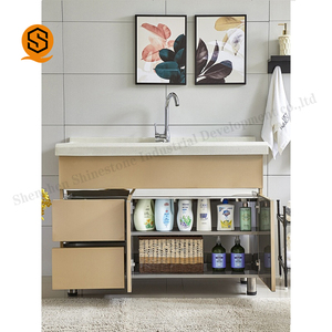 Bañera de lavandería de superficie sólida de acrílico de alta calidad con arandela - Product Image 4