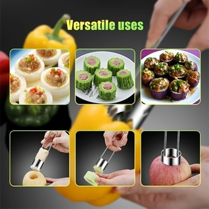 Extracteur de noyaux portable pour fruits <span class=keywords><strong>et</strong></span> légumes, outils de cuisine pour dénoyaouter les piments <span class=keywords><strong>et</strong></span> les melons - Product Image 5
