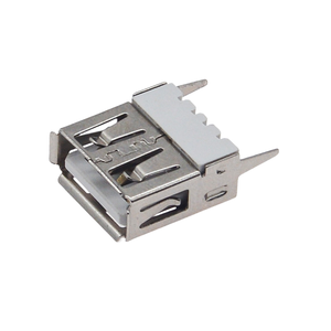 Receptáculo vertical USB 2.0 Tipo-A hembra de montaje a través de orificio, pines extendidos (L=13.7mm), conector de carcasa blanca de 4 pines - Product Image 2