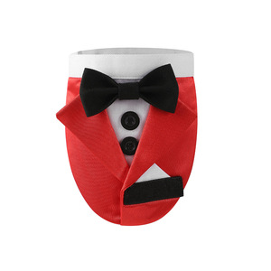 Collier de chat formel Tanpopo Tuxedo, costume d'anniversaire, nœud <span class=keywords><strong>papillon</strong></span>, bandana, tenue de mariage formelle pour chat, accessoires de fête pour <span class=keywords><strong>chaton</strong></span> - Product Image 6
