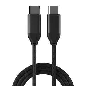 Cable USB 3.2 Tipo-C Macho a Macho, Trenzado de PVC, Alta Velocidad, Carga Rápida 5A PD100W, Thunderbolt 3, Proyección de Pantalla, Video 4K - Product Image 1
