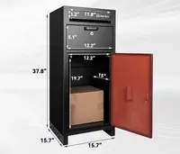 Boîte aux lettres murale en métal, grande, antivol, étanche et durable, pour livraison sécurisée de colis à la maison ou au jardin - Offre Spéciale