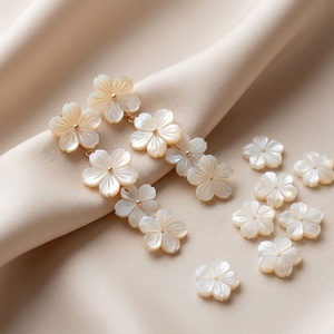 Perle di Madreperla Naturale Pronte per la Spedizione, Fiore di Conchiglia Bianco Naturale 6mm 8mm 10mm, per Orecchini e Creazione di Gioielli da Sposa, Vendita all'Ingrosso, Spedizione Rapida - Product Image 3