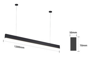 20 Wát 30 Wát <span class=keywords><strong>40</strong></span> Wát 3cct phòng tập thể dục chiếu sáng 4 ft 8ft trần LED tuyến tính đèn treo hiện đại dài ánh sáng mặt dây chuyền cho hội thảo văn phòng - Product Image 6