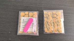 Hand-made Press-on <strong>Nails</strong> New Fashion French <strong>Design</strong> Short <strong>Coffin</strong> <strong>Blue</strong> Star BOW ABS Acrylic Artificial <strong>Nails</strong> - Product Image 6