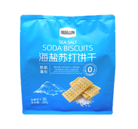 Biscuits pour Snack salé Soda Crackers au sel de mer