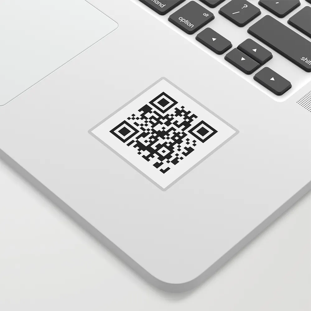 Hochwertiges Metall-Aluminium-Stanz etikett QR-Code-Seriennummer etikett für die Laser gravur von Metalle ti ketten