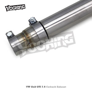 Escape Catback de rendimiento para VW <span class=keywords><strong>GOLF</strong></span> 7 7,5 MK7 MK7.5 <span class=keywords><strong>GTI</strong></span> 2,0 T 2014-2020 sistema de escape silenciador de tubo de escape de acero inoxidable - Product Image 2