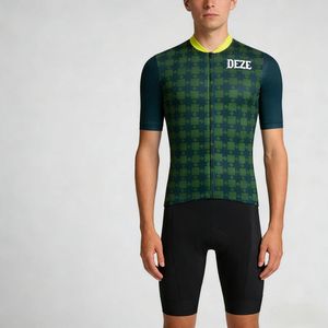 Maillot de cyclisme professionnel à manches courtes, coupe course, respirant, léger, absorbant l'humidité, séchage rapide, impression artistique personnalisée - Product Image 6