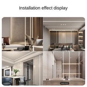 Indoor Business Office LED Linear <b>Light</b> Anodized Aluminum Surface Mounted Ceiling & Side Mounted Embedded Strip <b>Light</b> - Product Image 3