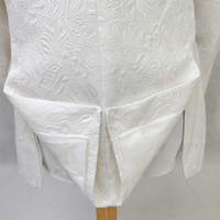 Actual Party blanc Slim Fit un bouton cranté deux fentes affaires (veste + gilet + pantalon) hommes costumes de mariage MSKR65