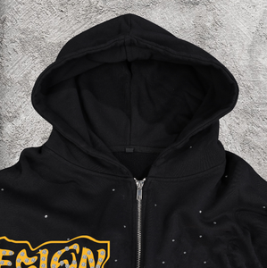 Ensemble de sweats à capuche et pantalons de survêtement unisexe 100% coton pour hommes, logo personnalisé, broderie OEM, service surdimensionné, hiver - Product Image 3