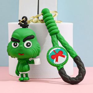 Christmas <b>Grinch</b> Keychain/Charm Green Monster Party Decoration - Product Image 5