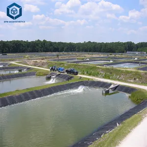 Su geçirmez Pe levha Anti UV geomembran çiftlik gölet Liner HDPE geomembran su ürünleri yetiştiriciliği için