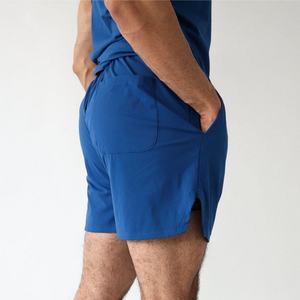 OEM Custom 2 Piece Workout <b>Gym</b> <b>Vest</b> Stringer Sweat Wicking Split Hem Tank Top and Shorts Set for <b>Men</b> - Product Image 5