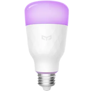 Yeelight חכם LED אור הנורה, 16 מיליון צבעים E26 RGB Dimmable 800lm Wi-Fi נורות,