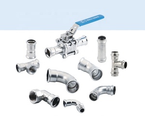 2026 Chine Usine de Wenzhou DVGW <span class=keywords><strong>Viega</strong></span> SS304 SS316L Compensateur à pression WRAS EN10312 Raccords de tuyauterie à pression profil M profil V - Product Image 4