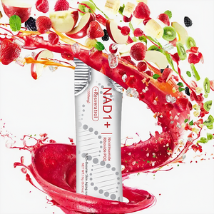 Integratore Liquido OEM NAD+ 1000mg NR PQQ Resveratrolo per la Cura del Viso Femminile, Gusto Frutta, 30 Bustine, Supporto Anti-Invecchiamento della Pelle - Product Image 3
