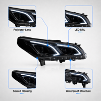Ensemble de phares LED BK pour Hyundai Sonata 9 2016-2017, style DRL, clignotants séquentiels, Plug & Play