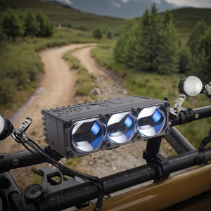 Sanvi S300 3000K 6000K Trois Lentilles Deux Couleurs LED Grille Lumineuse Éclairage Auxiliaire Extérieur Voiture Moto - Product Image 1