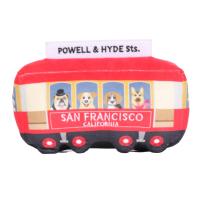 Jouet en peluche Bus pour bébé rembourré de coton PP, personnalisable, OEM ODM, vente en gros