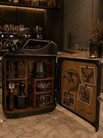 Mini-bar en métal personnalisé style réservoir de carburant rétro, meuble de rangement pour vin, cadeau de Noël, décoration de bar à domicile pour hommes