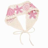 Serre-tête ajouré personnalisé avec logo, thème marin, tricoté au crochet, pour femme – Fabrication depuis 17 ans