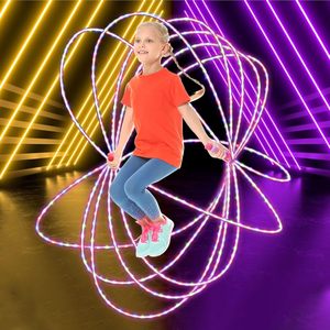 <span class=keywords><strong>Corde</strong></span> à <span class=keywords><strong>sauter</strong></span> LED MUDA Modèle 2608 pour filles, garçons, femmes - Longueur réglable, ergonomique, légère, en plastique, pour l'exercice et le fitness, lumineuse - Product Image 2