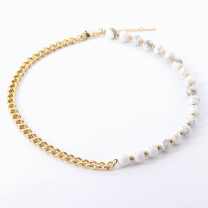 Kalung manik-manik 8mm batu permata Onyx hitam mata harimau baja tahan karat 2025 untuk pria - Product Image 2